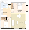 Two Bedroom One Bath